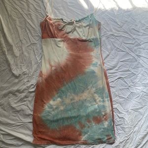 Tie dye mini dress - Small